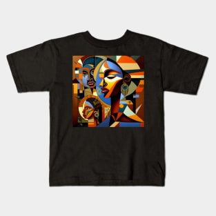 African Print Design Kids T-Shirt